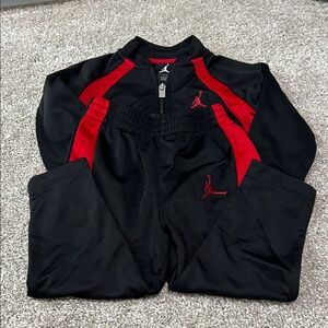 Jordan Black and Red Athletic Jacket